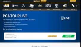 
							         PGA TOUR LIVE on NBC Sports Gold								  
							    