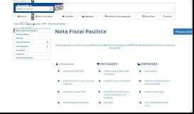 
							         Páginas - Sobre a Nota Fiscal Paulista - Secretaria da Fazenda								  
							    