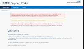 
							         PGMDE Support Portal								  
							    