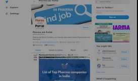 
							         Pharma Job Portal (@PortalPharma) | Twitter								  
							    