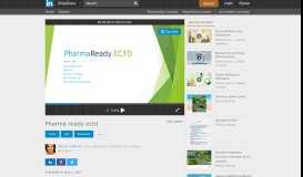
							         Pharma ready ectd - SlideShare								  
							    