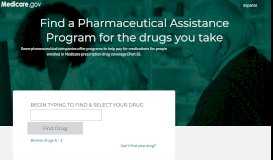 
							         Pharmaceutical Assistance Program - Medicare.gov								  
							    