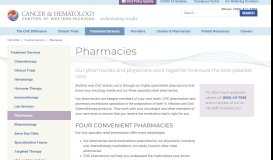 
							         Pharmacies - CHCWM - Cancer & Hematology Centers of West ...								  
							    