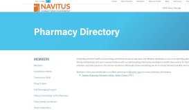 
							         Pharmacy Directory - Navitus								  
							    