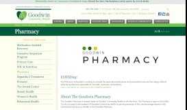 
							         Pharmacy - Goodwin Community Health								  
							    