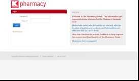 
							         Pharmacy Portal > Login								  
							    
