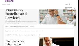 
							         Pharmacy & Prescription Benefits | Pharmacy Information | Aetna								  
							    