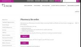 
							         Pharmacy Re-order | Columbia Valley Community Health								  
							    