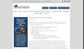 
							         Pharmacy Residency Program - Holyoke Health Center								  
							    