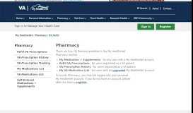 
							         Pharmacy - Rx Refill - My HealtheVet								  
							    