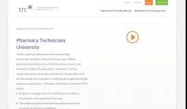 
							         Pharmacy Technicians University | Tech Training from TRC ...								  
							    