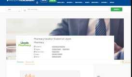 
							         Pharmacy Vacation Student at Lloyds Pharmacy Review ...								  
							    