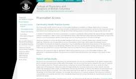 
							         PharmaNet Access | College of Physicians and Surgeons of ...								  
							    