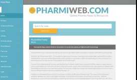 
							         PharmiWeb.com: The Heart of Life Sciences on the Web								  
							    