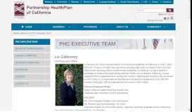 
							         PHC Executive Team - Partnership HealthPlan of California								  
							    