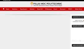 
							         PHCP | PIllai HOC Polytecnic								  
							    
