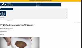 
							         PhD - Aarhus Universitet								  
							    