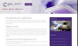 
							         PhD: How to Apply - Cancer Research UK Manchester Institute								  
							    