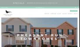 
							         Pheasant Run Townhomes Harrisonburg, VA | Welcome Home								  
							    