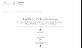 
							         PHG iPrefer Signup | Preferred Hotels & Resorts								  
							    