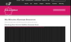 
							         Phi Mu Alumnae | Forever Faithful | Reconnect With Phi Mu								  
							    