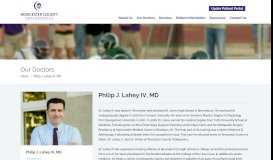 
							         Philip J. Lahey IV, MD – Worcester County Orthopedics								  
							    