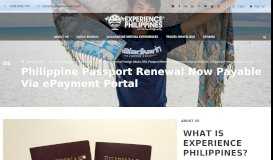 
							         Philippine Passport Renewal Now Payable Via ePayment Portal								  
							    