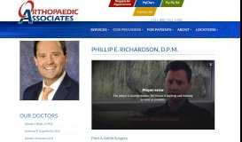 
							         Phillip E. Richardson, D.P.M. - Orthopaedic Associates								  
							    