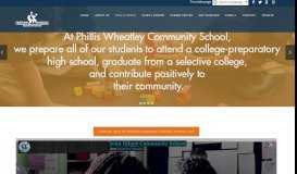 
							         Phillis Wheatley Community School | Firstline Schools								  
							    