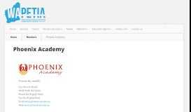 
							         Phoenix Academy - WAPETIA								  
							    