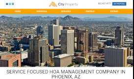 
							         Phoenix HOA Management Services | City Property								  
							    