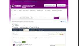 
							         Phoenix Learning and Care Limited - CQC								  
							    