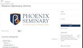 
							         Phoenix Seminary Online								  
							    