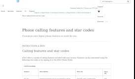 
							         Phone Calling Features and Star Codes - Digital Phone Support - AT&T								  
							    