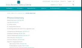 
							         Phone Directory I Yuma Regional Medical Center - Yuma Regional ...								  
							    