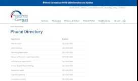 
							         Phone Directory | Morristown-Hamblen Healthcare System								  
							    