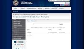 
							         Phone Directory - South Central VA Health Care Network								  
							    