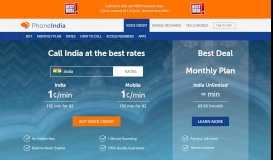
							         PhoneIndia: Call India, calling plans & mobile recharges								  
							    