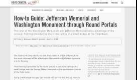
							         Photo Guide: Jefferson Memorial & Washington Monument Portal								  
							    