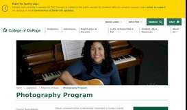 
							         Photography Program - College of DuPage								  
							    