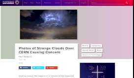 
							         Photos of Strange Clouds Over CERN Causing Concern | Mysterious ...								  
							    