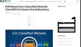 
							         PHP Based Cars Classified Website That Will Put Clones Out of ...								  
							    
