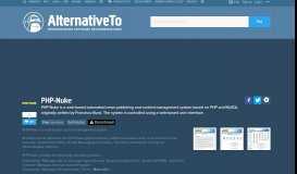 
							         PHP-Nuke Alternatives and Similar Websites and Apps - AlternativeTo ...								  
							    