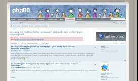 
							         phpBB • Anything like MyBB portal for homepage? (last posts from ...								  
							    