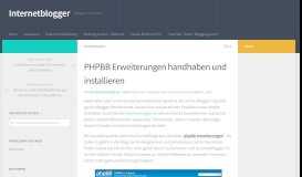 
							         PHPBB Erweiterung installieren - Apps+Linux+CMS-Bloggen								  
							    