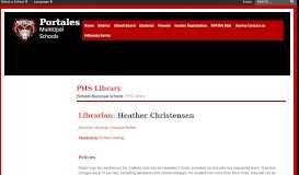 
							         PHS Library - Portales Municipal Schools								  
							    