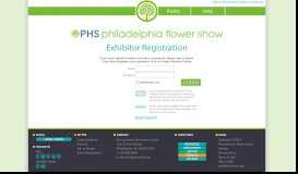 
							         PHS Philadelphia Flower Show Registration Portal - Sign In								  
							    