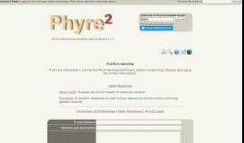 
							         PHYRE2 Protein Fold Recognition Server								  
							    
