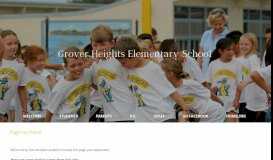 
							         Physical Education - Grover Heights Elementary School - Google Sites								  
							    