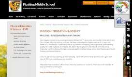 
							         Physical Education & Science - FMS / PHYSICAL EDUCATION								  
							    